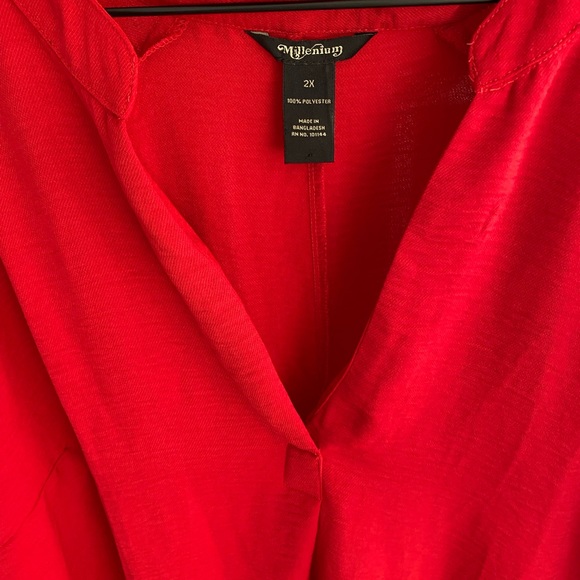 NWT Millenium Red Dress 2X - Picture 4 of 8